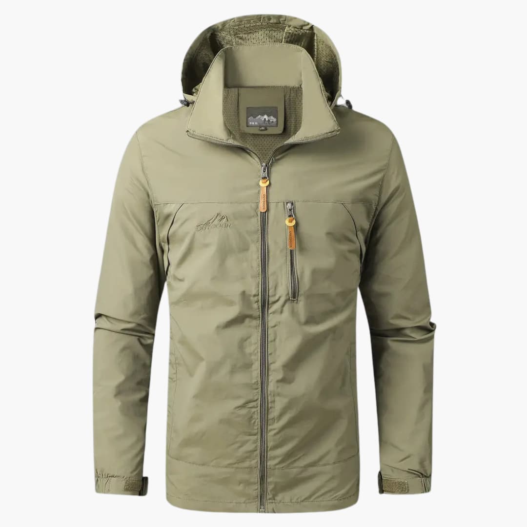 Waterproof Men's Hooded Zip Jacket