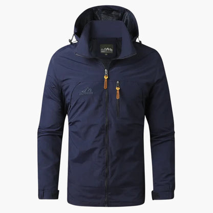 Waterproof Men's Hooded Zip Jacket