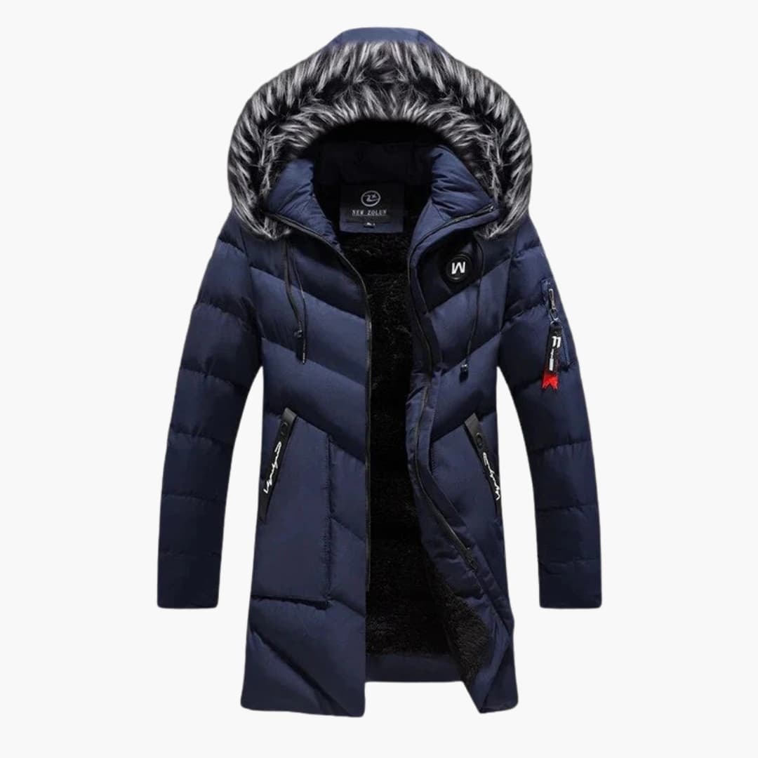Waterproof Quilted Hooded Men's Jacket - Olytrend