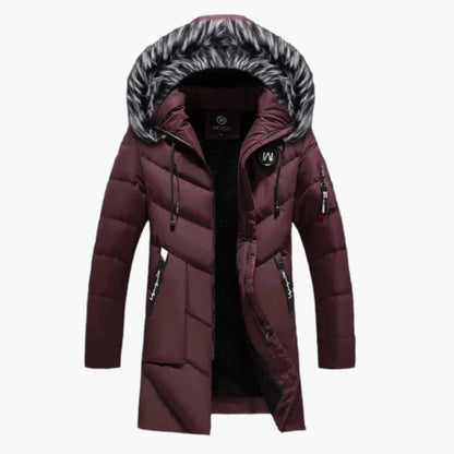 Waterproof Quilted Hooded Men's Jacket