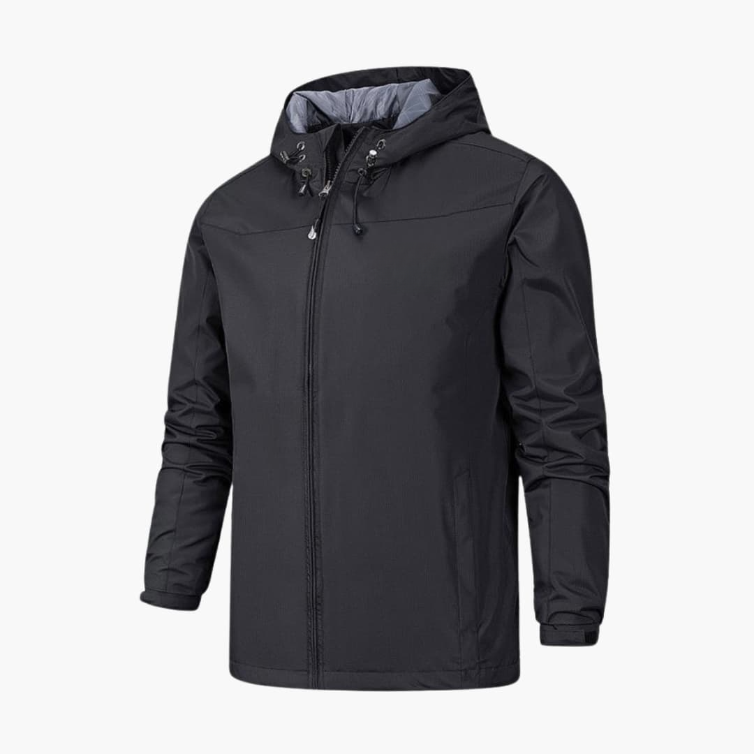 Waterproof Men's Full Zip Raincoat - Olytrend