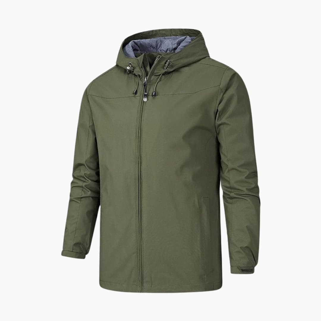 Waterproof Men's Full Zip Raincoat