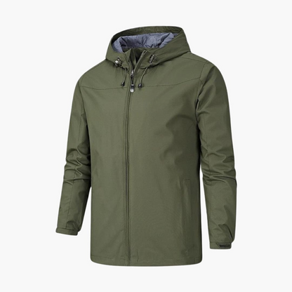 Waterproof Men's Full Zip Rain Coat