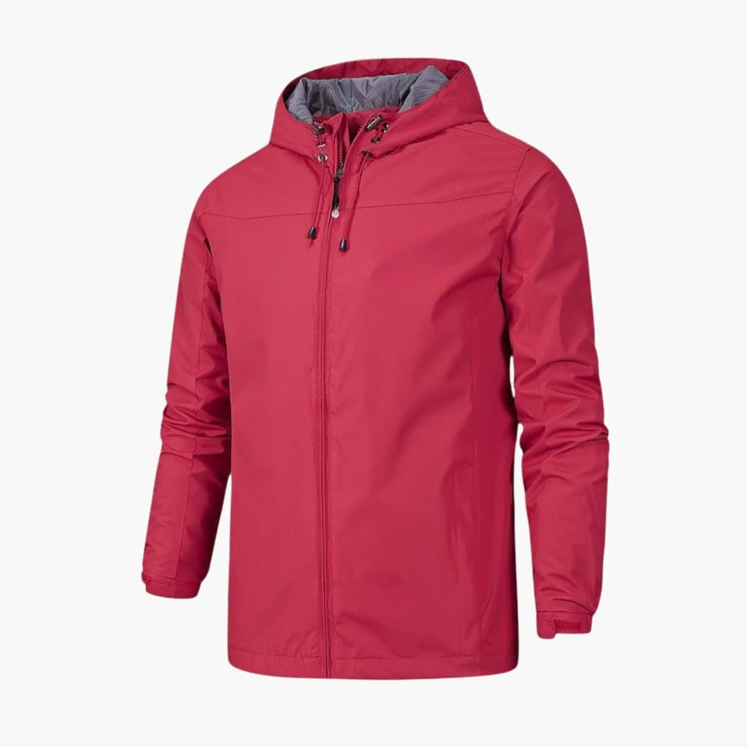 Waterproof Men's Full Zip Rain Coat