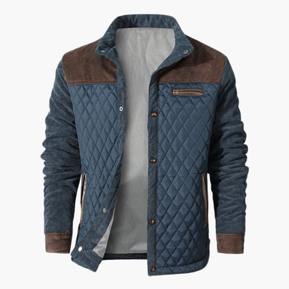 Warm Insulated Men's Snap Jacket
