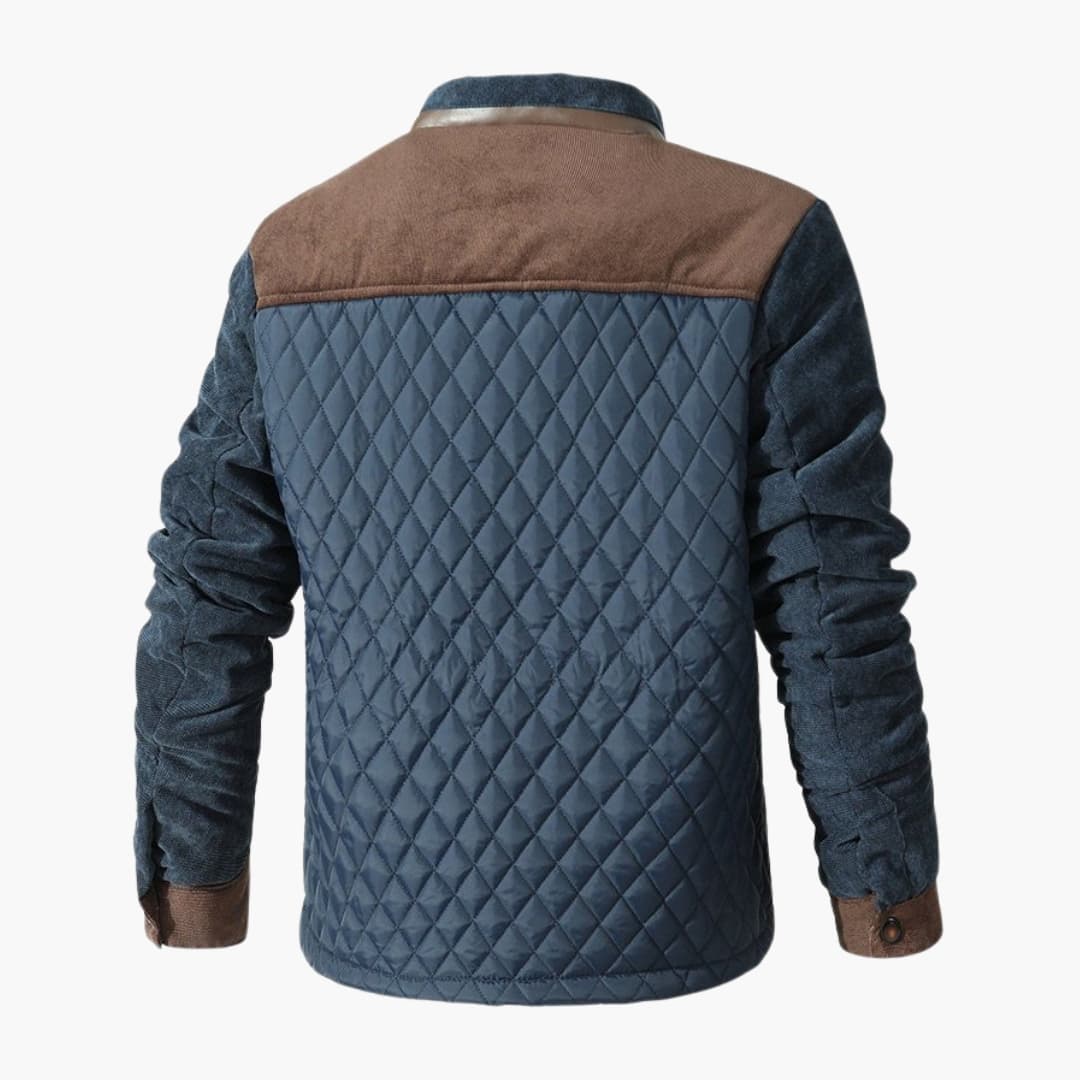 Warm Insulated Men's Snap Jacket