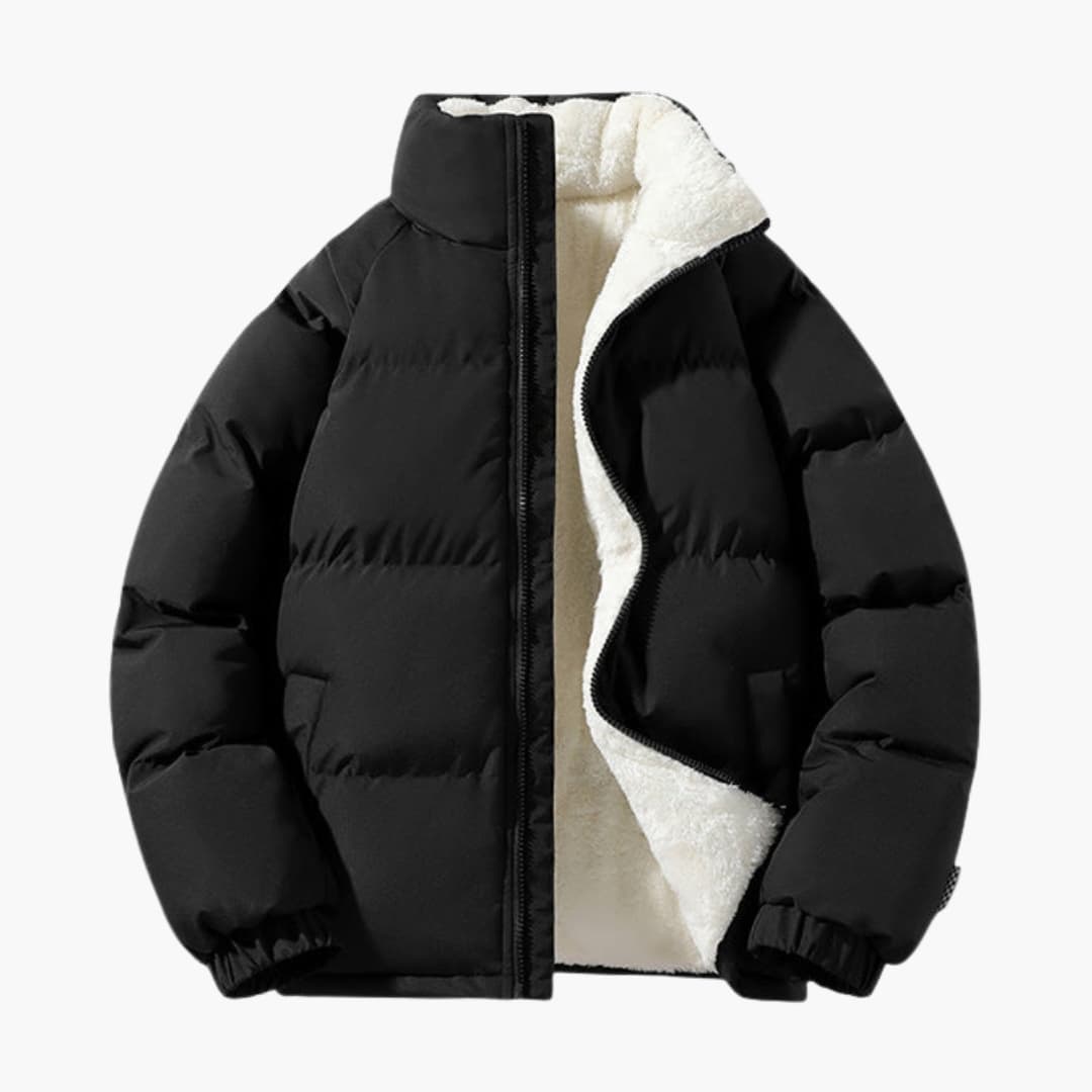 Warm Insulated Men's Fleece Coat