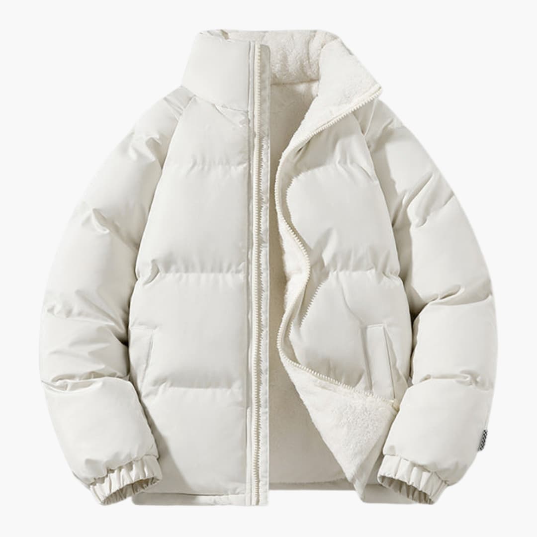 Warm Insulated Men's Fleece Coat