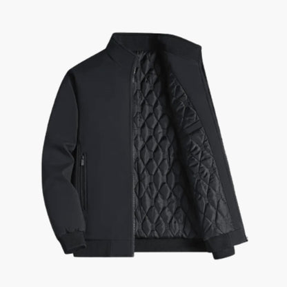 Warm Padded Men's Coat with Collar