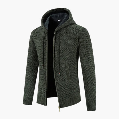 Warm Zip Up Hooded Mens Jacket
