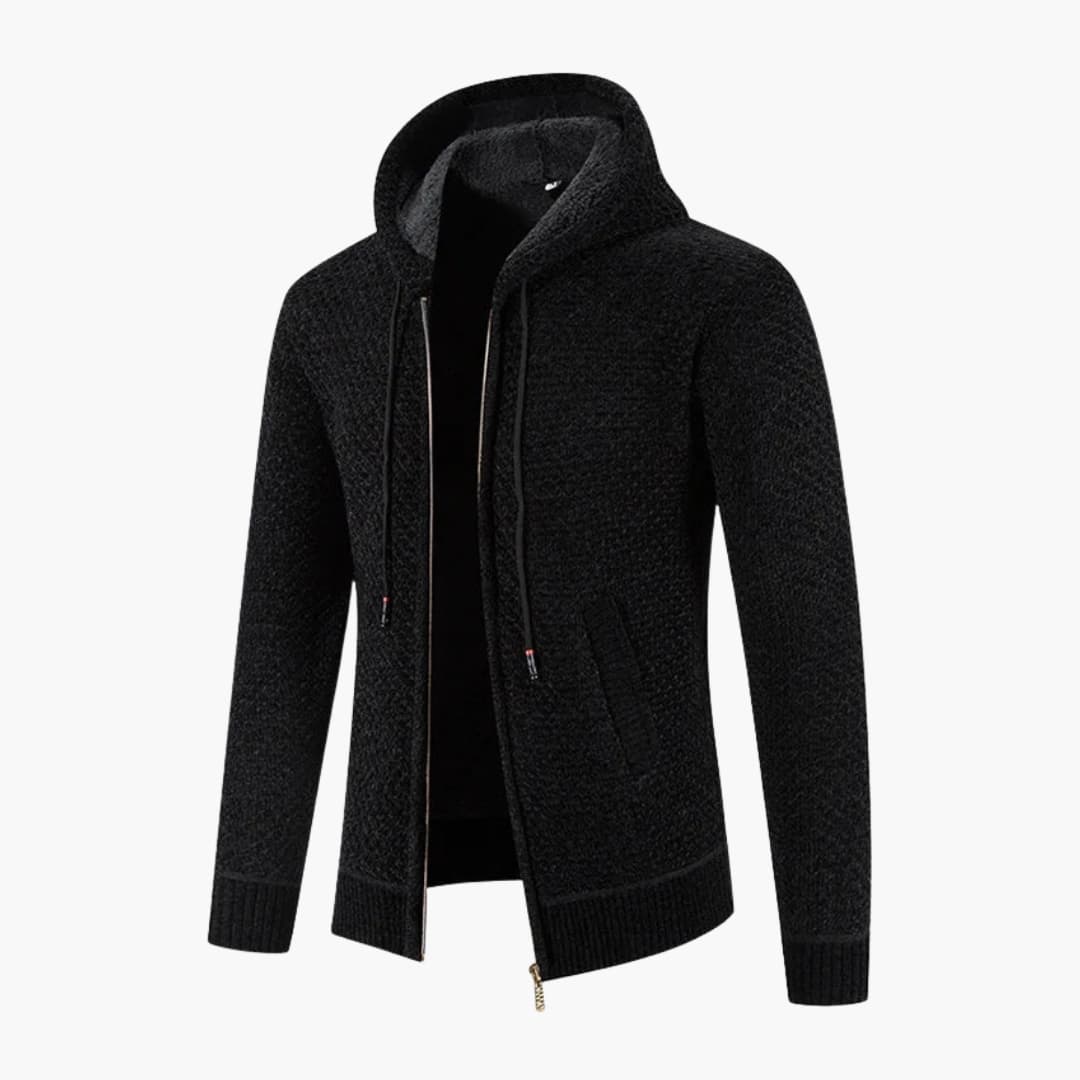 Warm Zip Up Hooded Mens Jacket