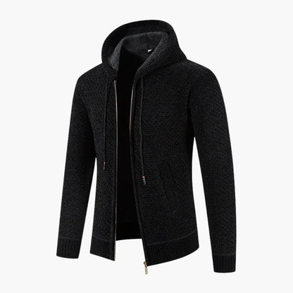 Warm Zip Up Hooded Mens Jacket