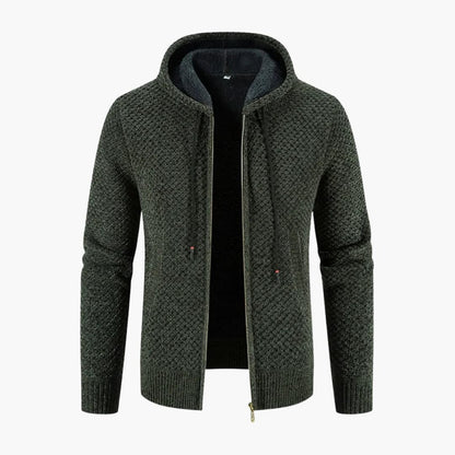 Warm Zip Up Hooded Mens Jacket