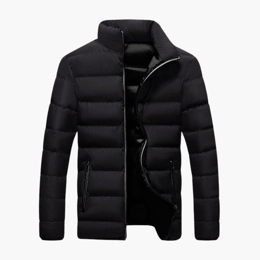 Warm Waterproof Men's Parka with Zip Pockets - Olytrend
