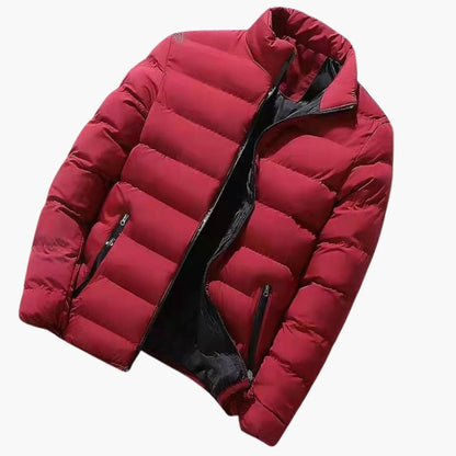 Warm Waterproof Men's Parka with Zip Pockets