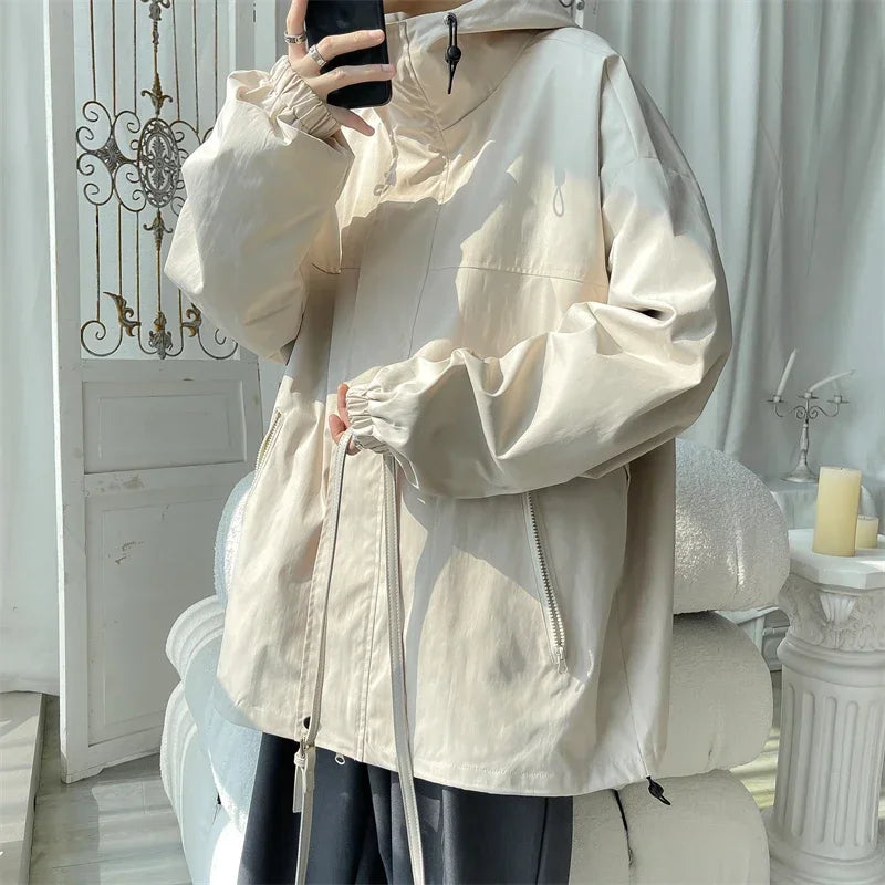 Waterproof jacket with hood