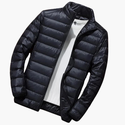 Waterproof Padded Hooded Zip Jacket for Men