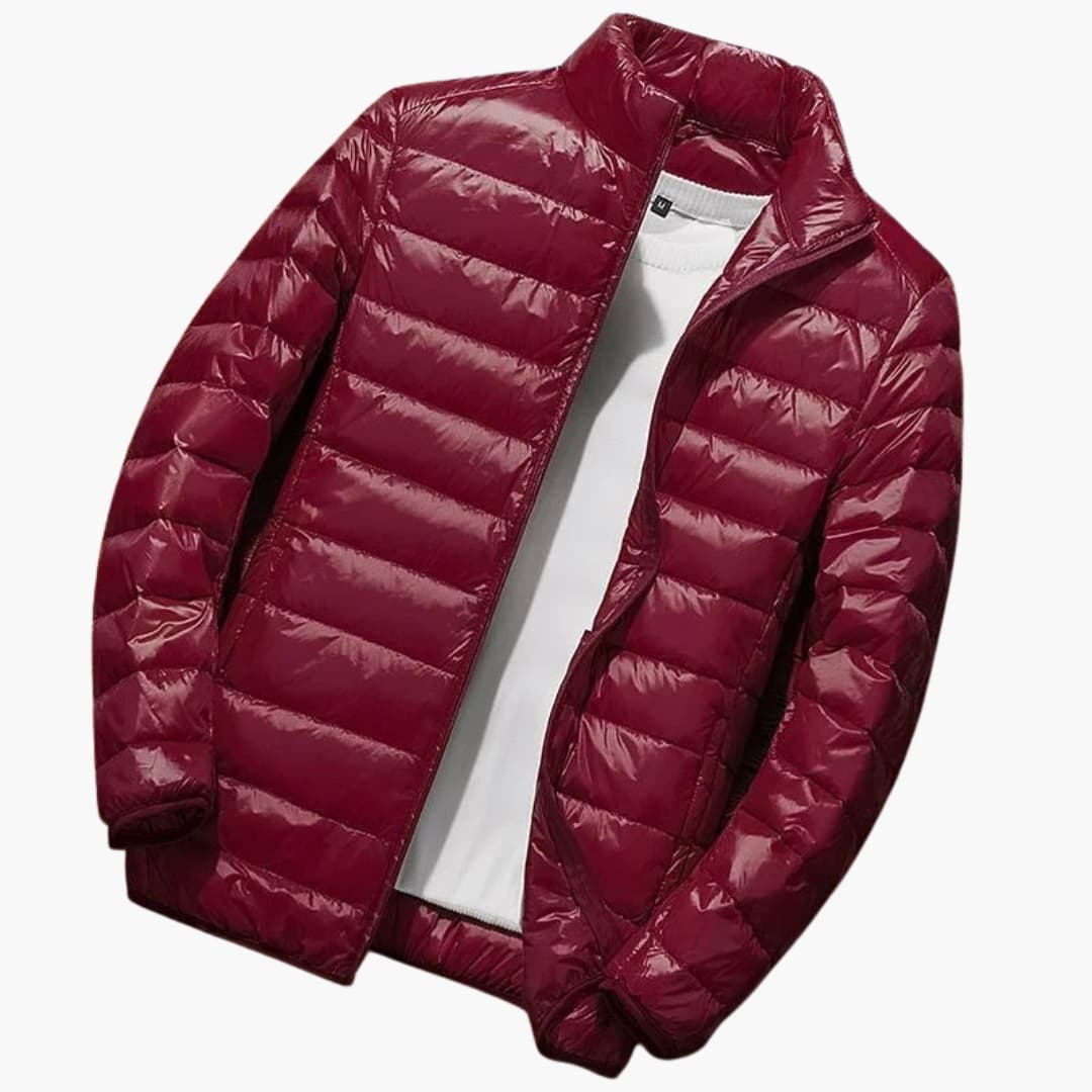 Waterproof Padded Hooded Zip Jacket for Men
