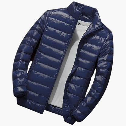 Waterproof Padded Hooded Zip Jacket for Men