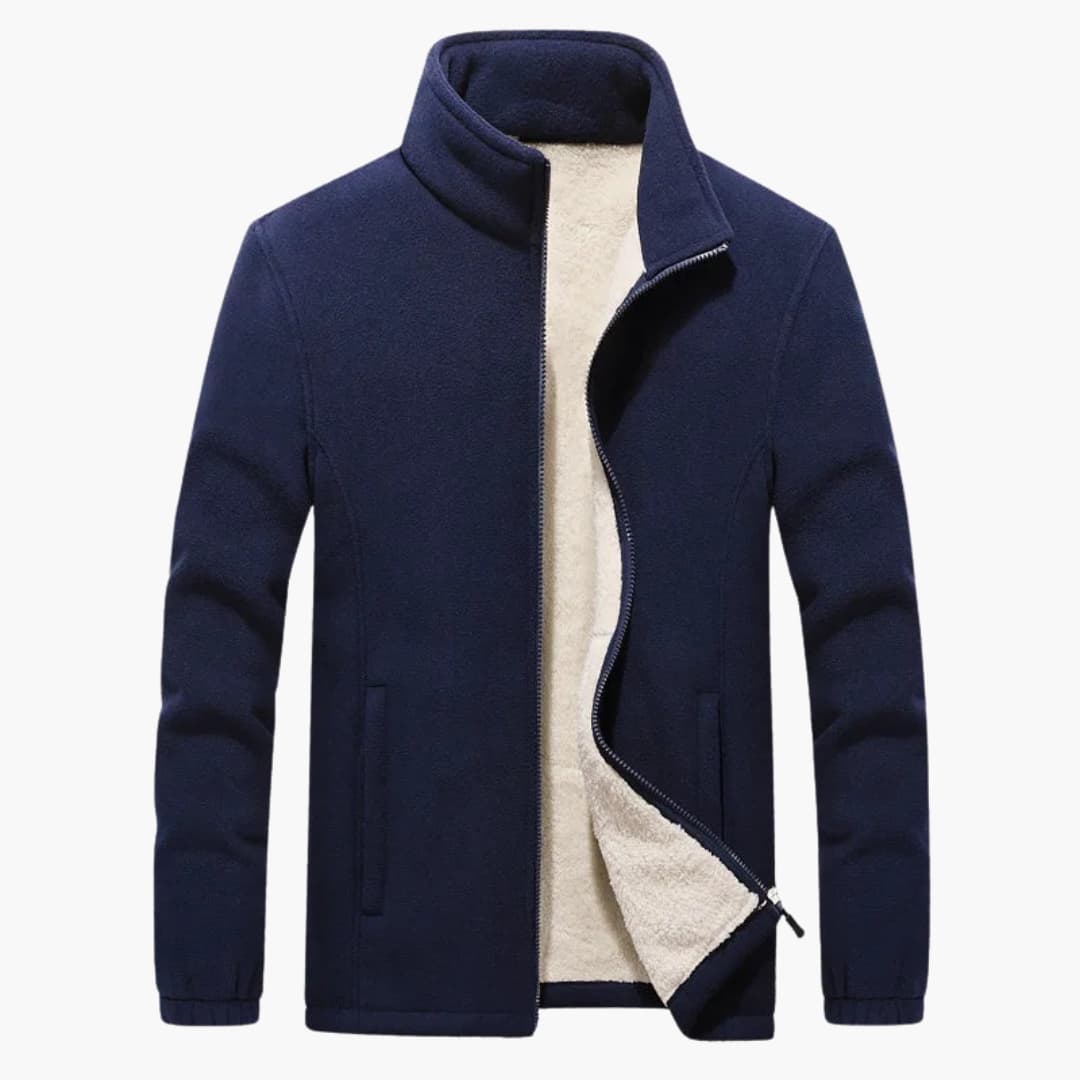 Waterproof Zip Up Men's Jacket with Pockets
