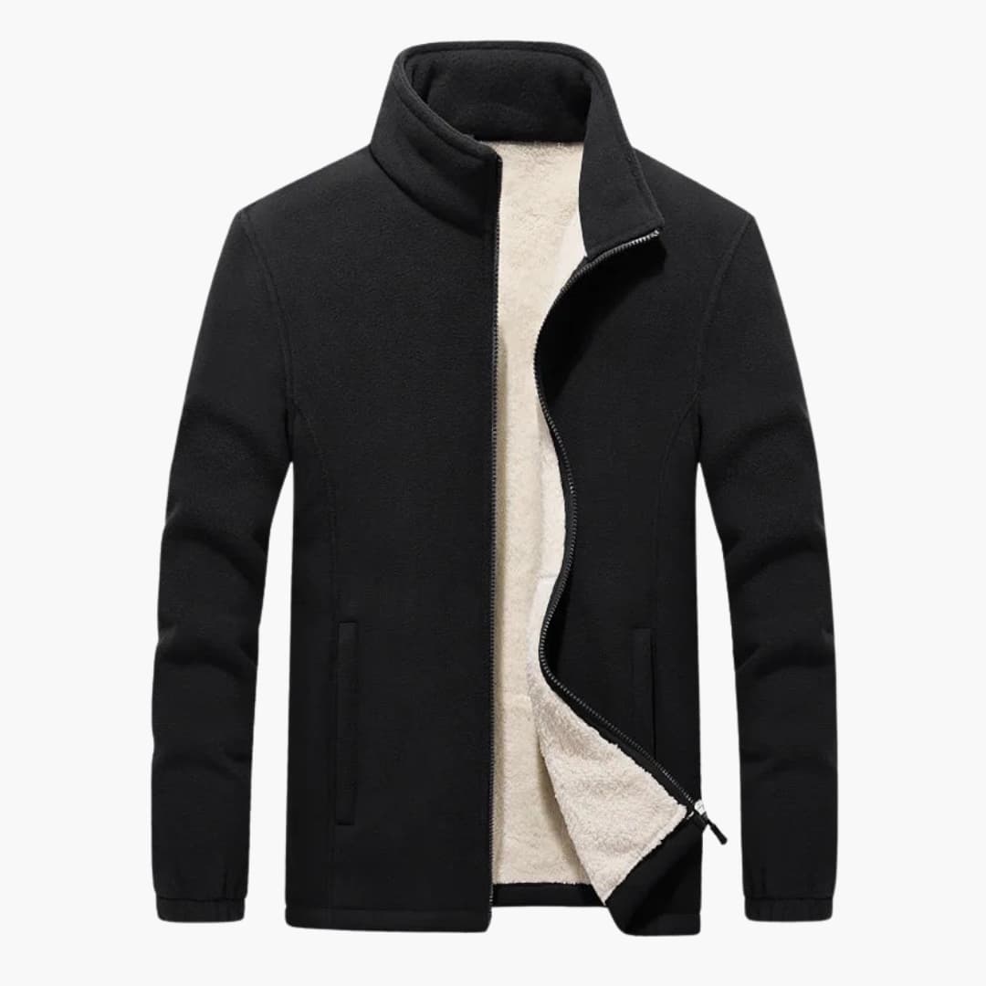 Waterproof Zip Up Men's Jacket with Pockets