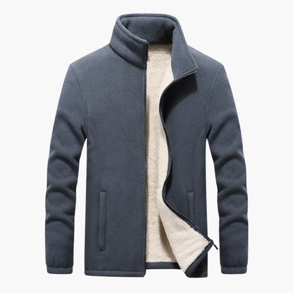 Waterproof Zip Up Men's Jacket with Pockets - Olytrend