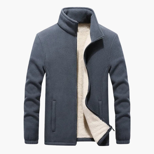 Waterproof Zip Up Men's Jacket with Pockets - Olytrend