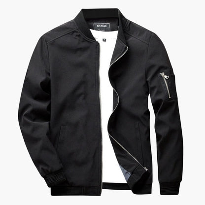 Waterproof Zip Up Mens Coat with Side Pockets