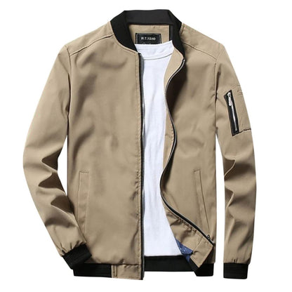 Waterproof Zip Up Mens Coat with Side Pockets