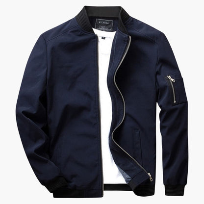 Waterproof Zip Up Mens Coat with Side Pockets