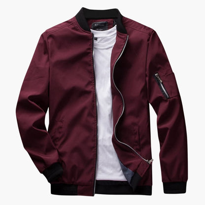Waterproof Zip Up Mens Coat with Side Pockets