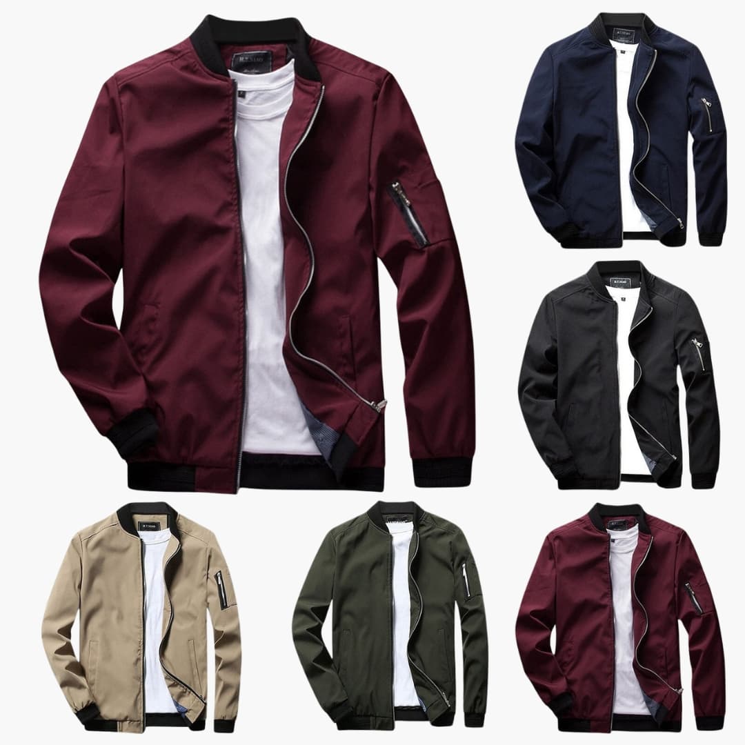 Waterproof Zip Up Mens Coat with Side Pockets