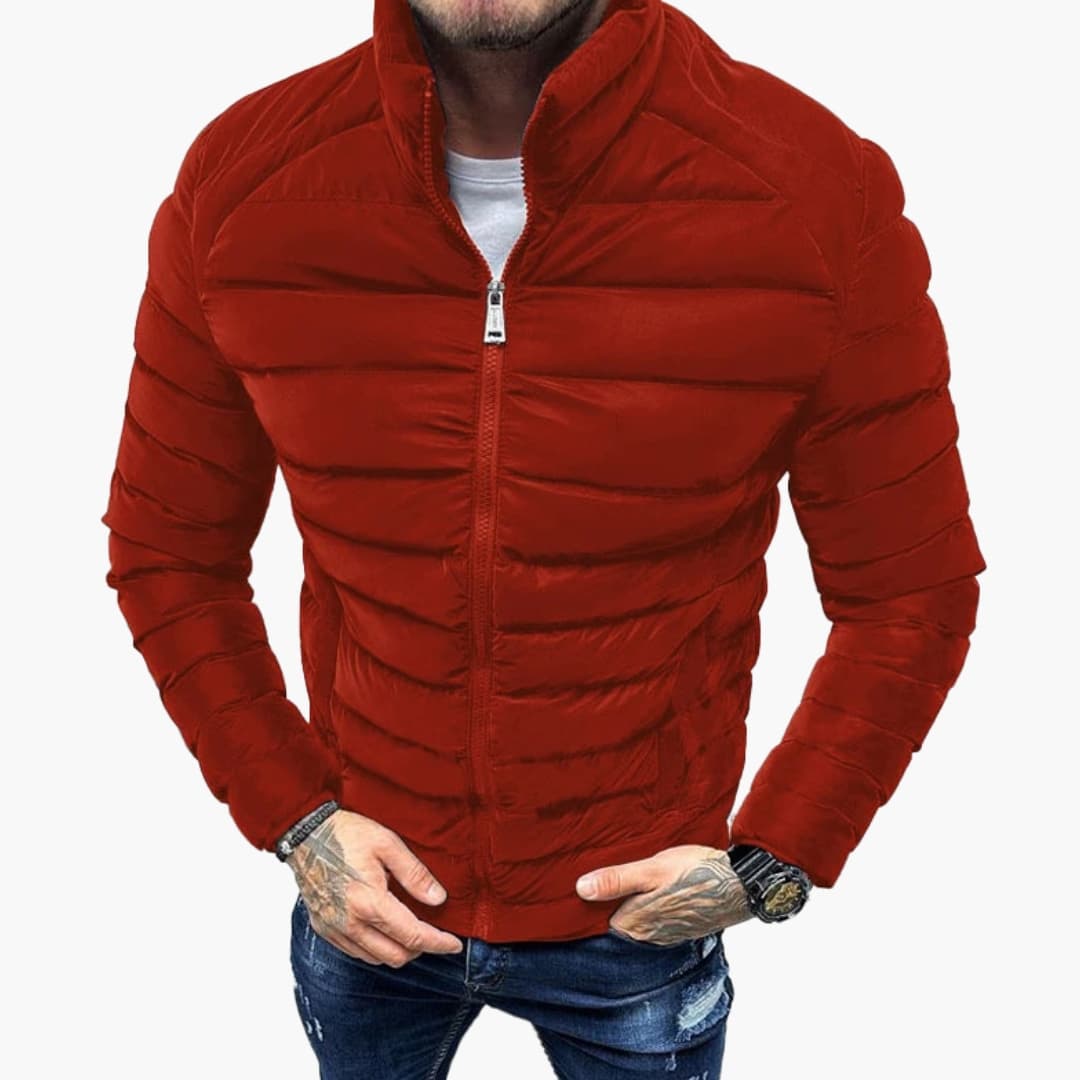 Warm Padded Zip Up Men's Jacket