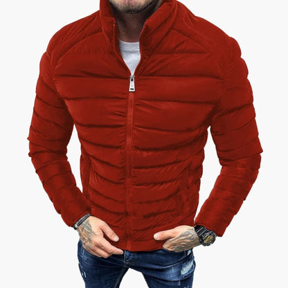 Warm Padded Zip Up Men's Jacket