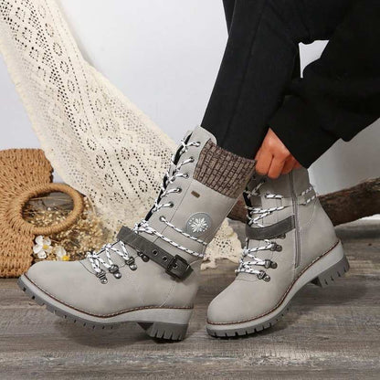 Warm and Stylish Women's High Heel Snow Boots
