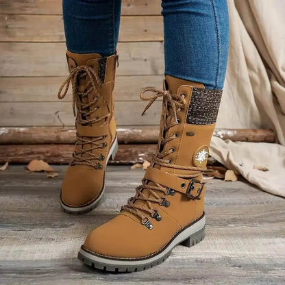 Warm and Stylish Women's High Heel Snow Boots - Olytrend