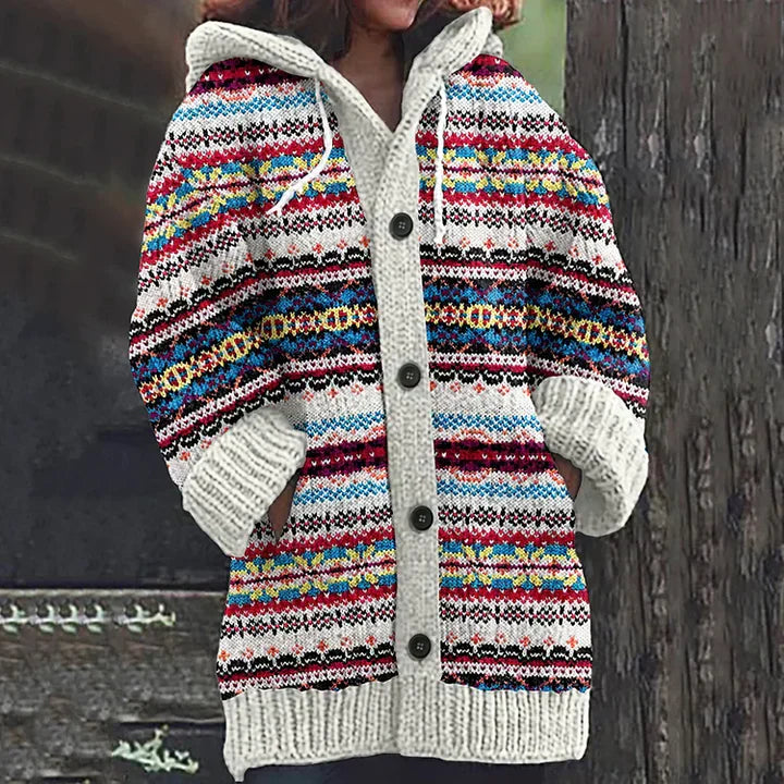Women's comfortable button-front cardigan
