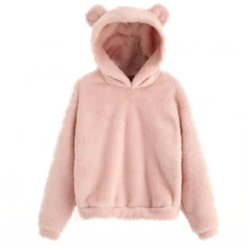 Women's hoodie with bear ears