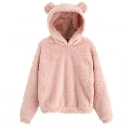 Women's hoodie with bear ears
