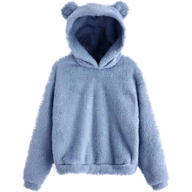 Women's hoodie with bear ears