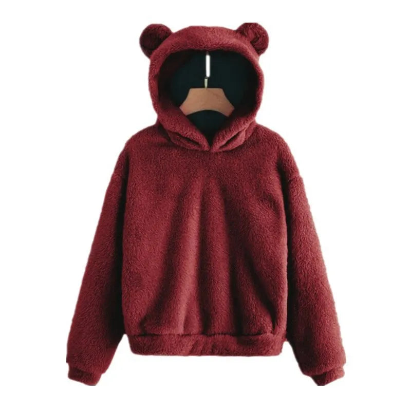 Women's hoodie with bear ears