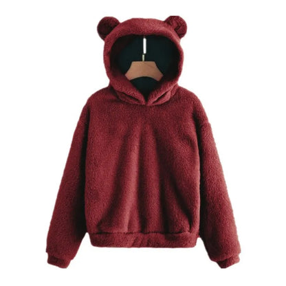 Women's hoodie with bear ears