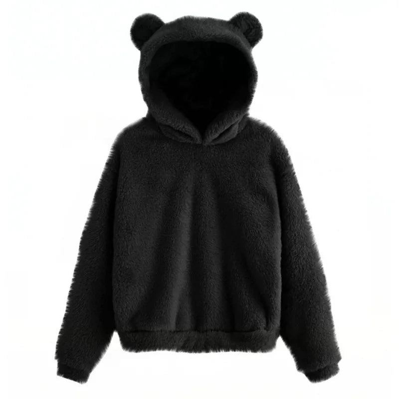 Women's hoodie with bear ears