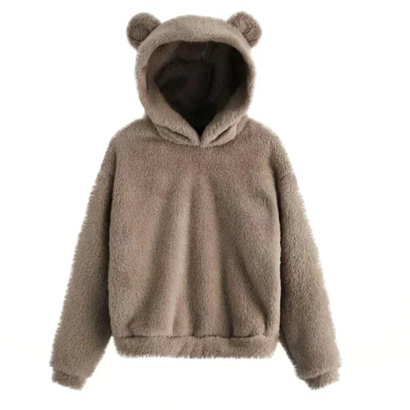 Women's hoodie with bear ears