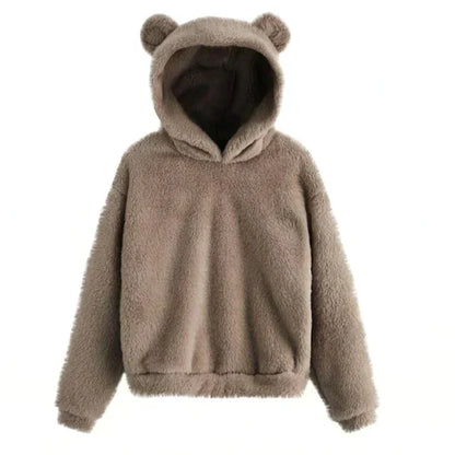 Women's hoodie with bear ears