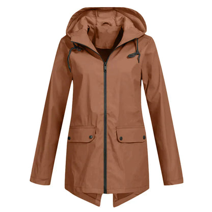 Women's waterproof zip-up coat, Tamara