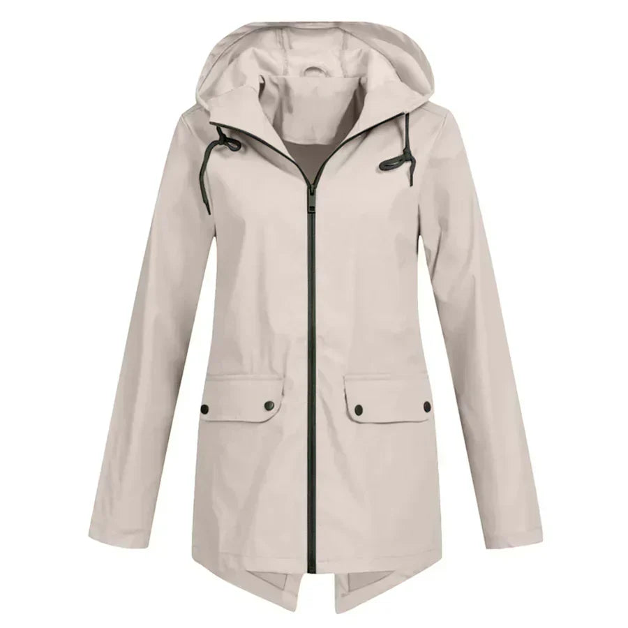 Women's waterproof zip-up coat, Tamara