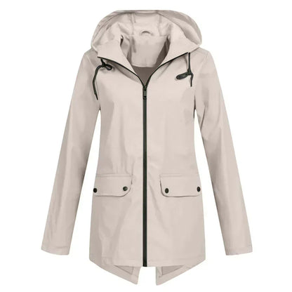 Women's waterproof zip-up coat, Tamara