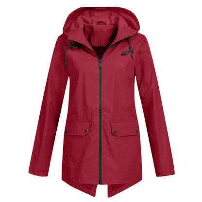 Women's waterproof zip-up coat, Tamara