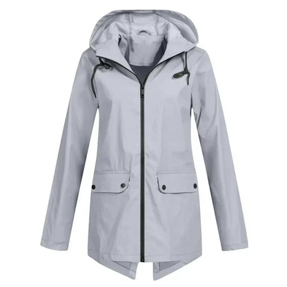 Women's waterproof zip-up coat, Tamara